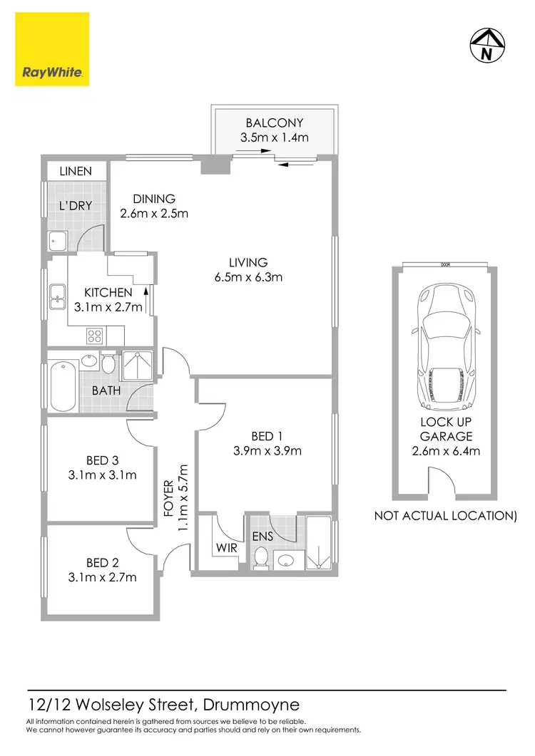 Floorplan of Homely apartment listing, 12/12 Wolseley Street, Drummoyne NSW 2047