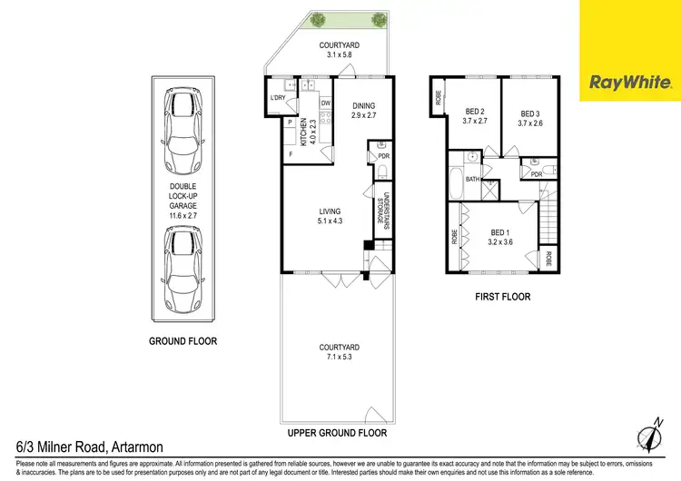 Floorplan of Homely townhouse listing, 6/3 Milner Road, Artarmon NSW 2064