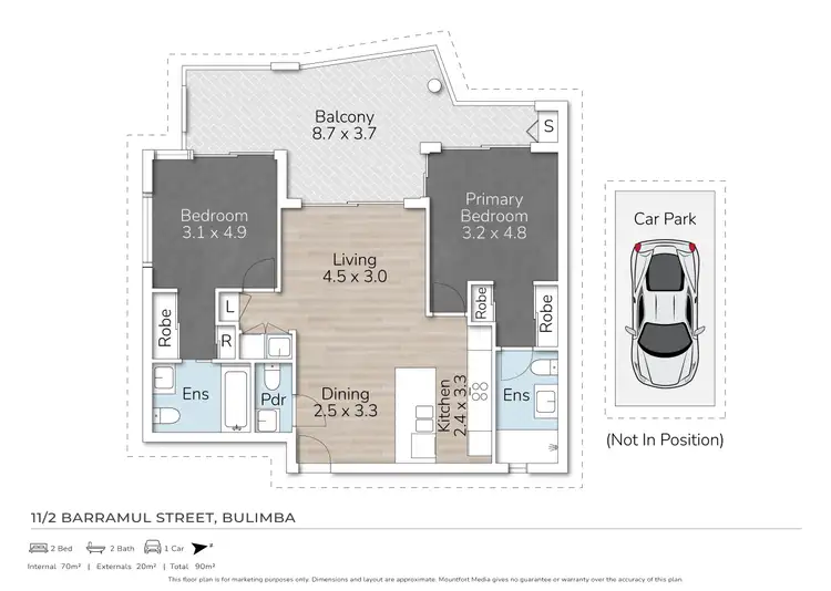 Floorplan of Homely apartment listing, 11/2 Barramul Street, Bulimba QLD 4171