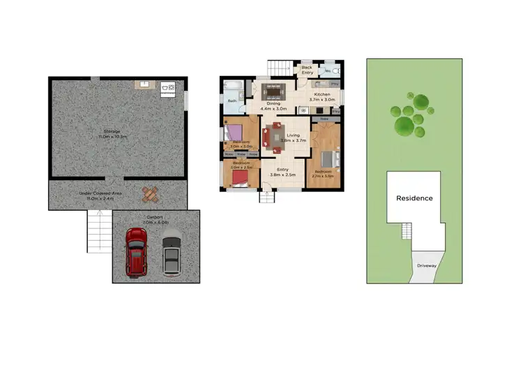 Floorplan of Homely house listing, 8 Bertram Street, Park Avenue QLD 4701