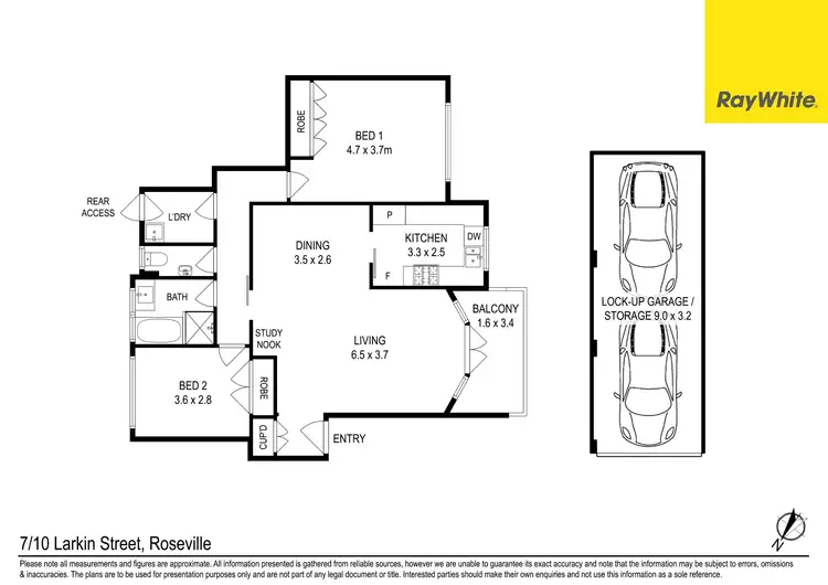 Floorplan of Homely unit listing, 7/10 Larkin Street, Roseville NSW 2069