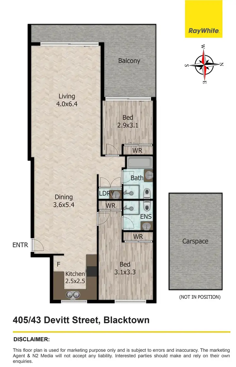 Floorplan of Homely apartment listing, 405/43 Devitt Street, Blacktown NSW 2148