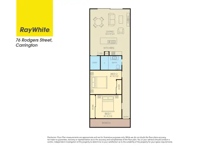 Floorplan of Homely house listing, 76 Rodgers Street, Carrington NSW 2294