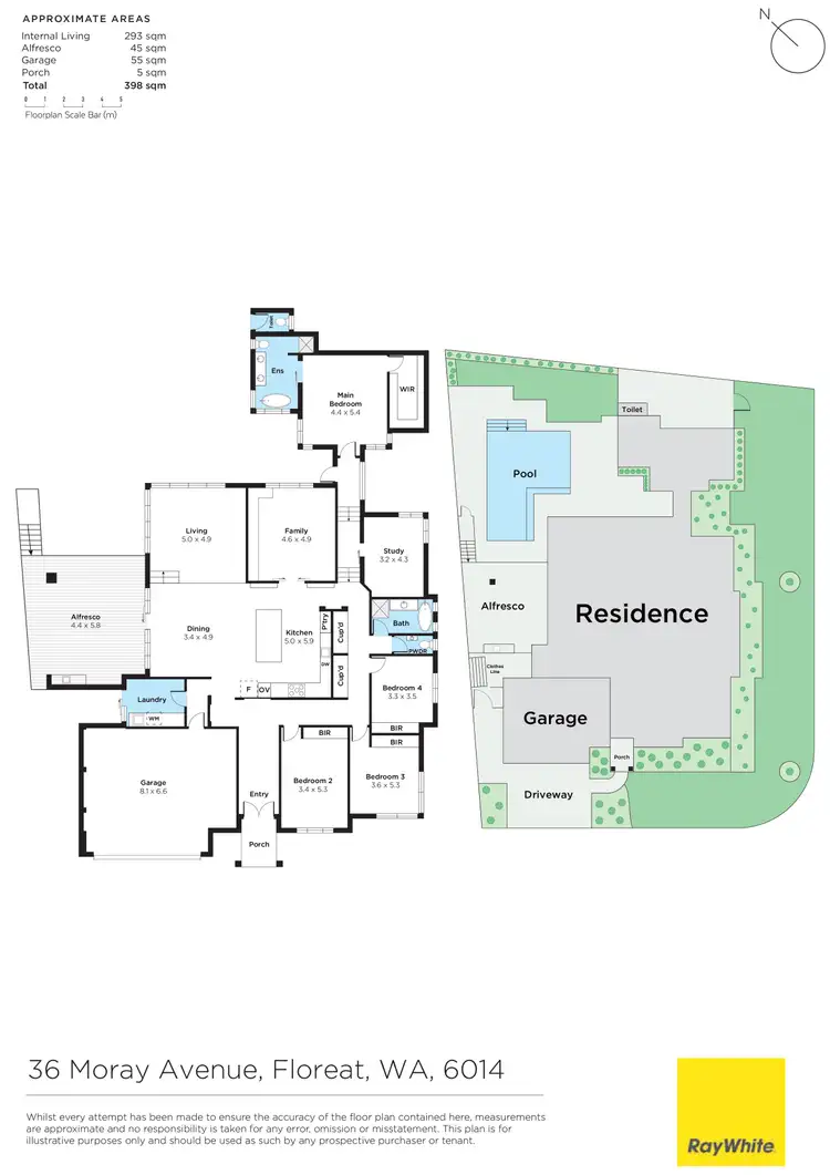 Floorplan of Homely house listing, 36 Moray Avenue, Floreat WA 6014