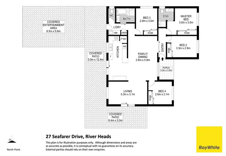 Floorplan of Homely house listing, 27 Seafarer Drive, River Heads QLD 4655