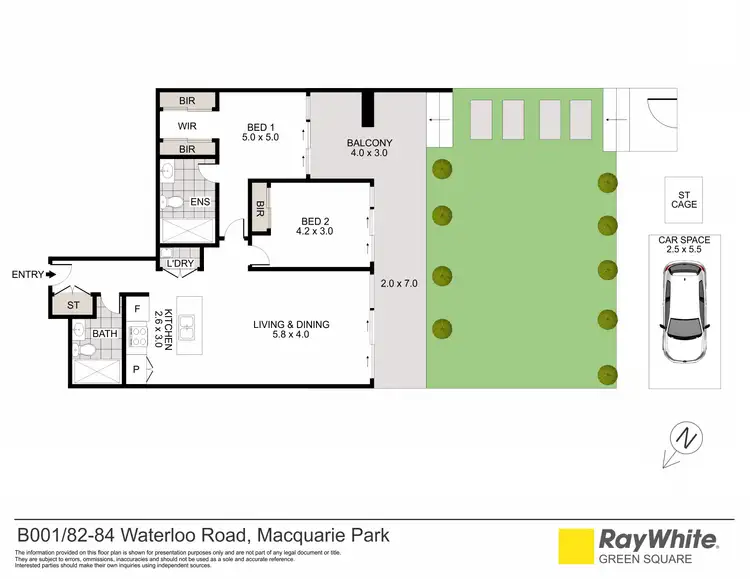 Floorplan of Homely apartment listing, B1/82 Waterloo Road, Macquarie Park NSW 2113