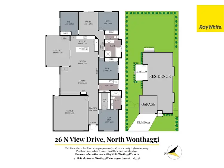 Floorplan of Homely house listing, 26 North View Drive, North Wonthaggi VIC 3995