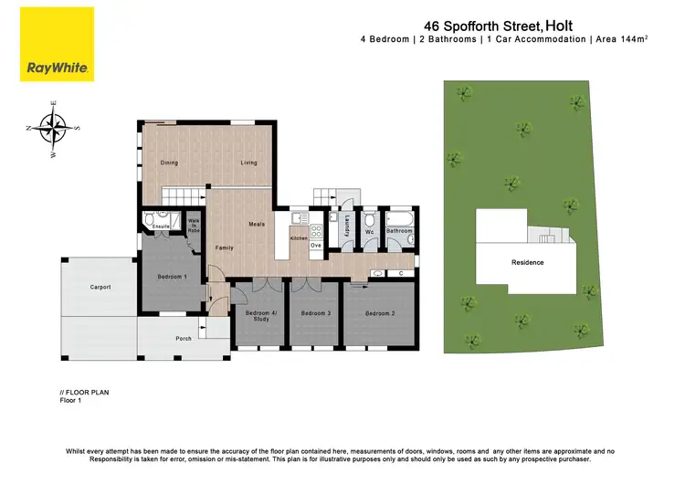 Floorplan of Homely house listing, 46 Spofforth Street, Holt ACT 2615
