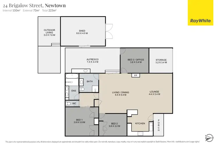 Floorplan of Homely house listing, 24 Brigalow Street, Newtown QLD 4350