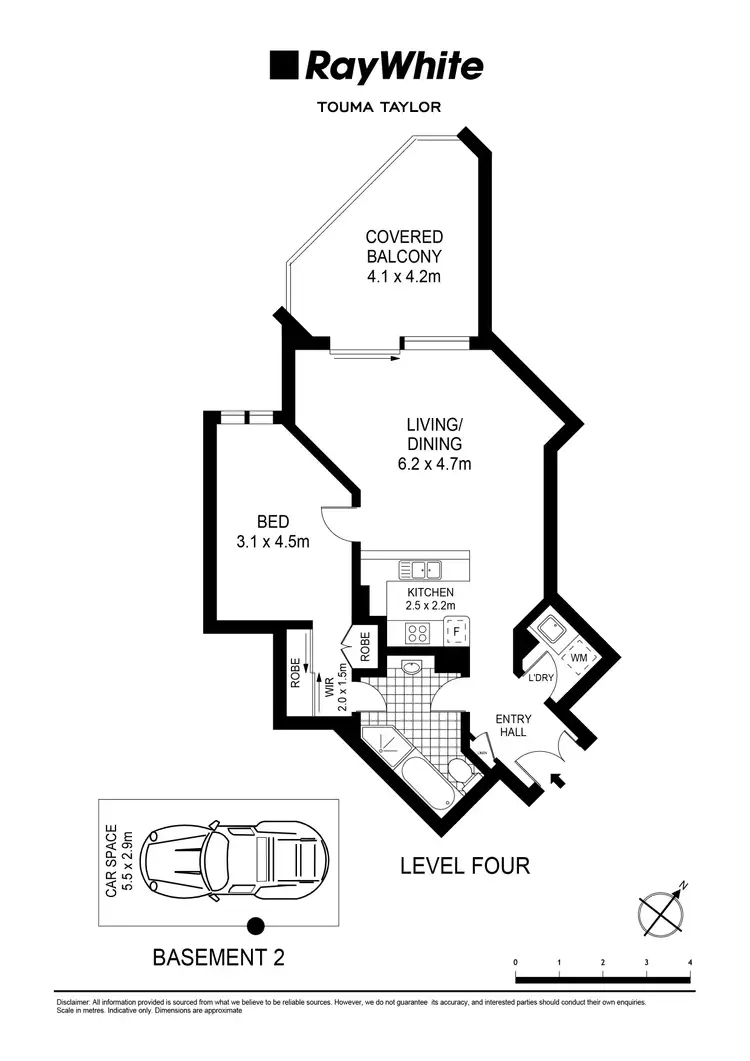 Floorplan of Homely unit listing, 402/63 Crown Street, Woolloomooloo NSW 2011