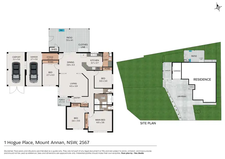 Floorplan of Homely house listing, 1 Hogue Place, Mount Annan NSW 2567