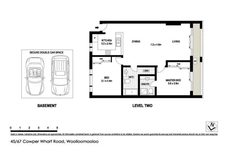 Floorplan of Homely apartment listing, 45/67 Cowper Wharf Roadway, Woolloomooloo NSW 2011