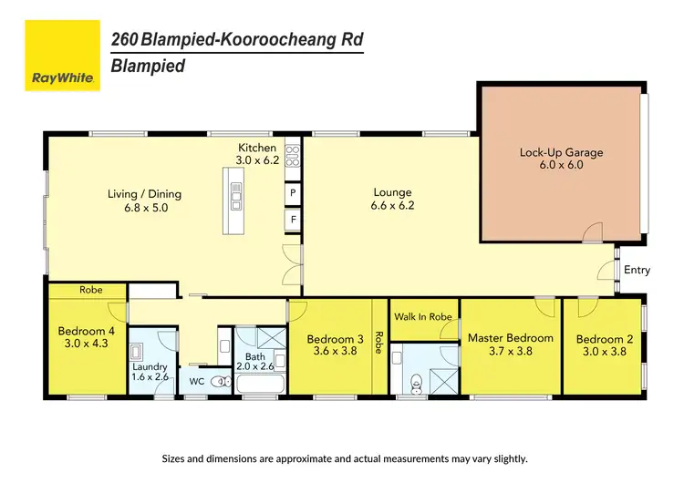 Floorplan of Homely house listing, 260 Blampied-kooroocheang Road, Blampied VIC 3364