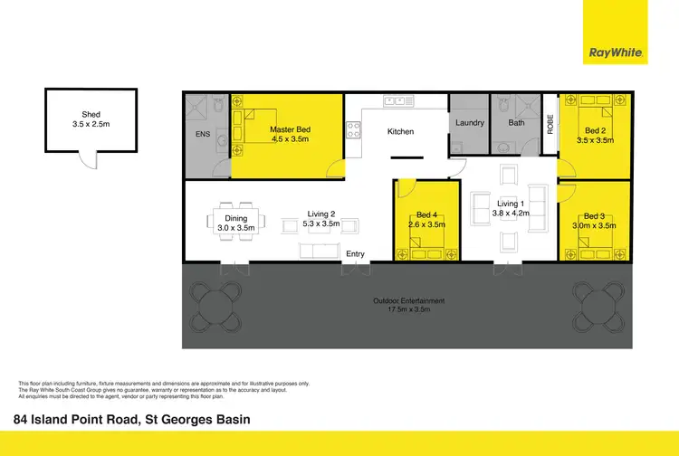 Floorplan of Homely house listing, 84 Island Point Road, St Georges Basin NSW 2540