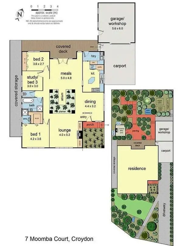 Floorplan of Homely house listing, 7 Moomba Court, Croydon VIC 3136