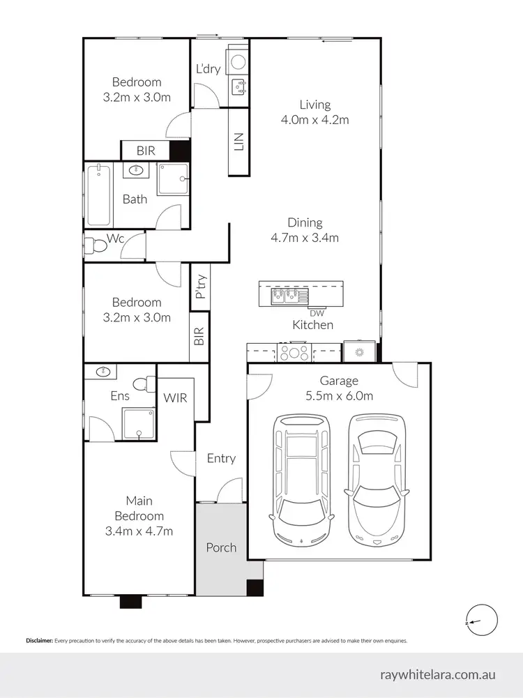 Floorplan of Homely house listing, 10 Quail Drive, Lara VIC 3212