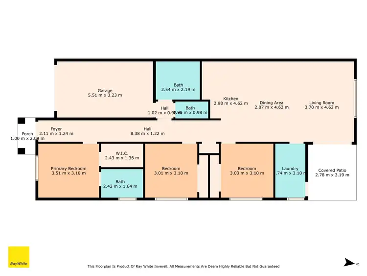 Floorplan of Homely semi-detached listing, 15A Terry Drive, Inverell NSW 2360