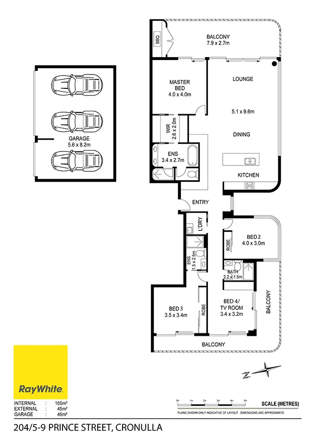 Floorplan of Homely apartment listing, 204/5-9 Prince Street, Cronulla NSW 2230