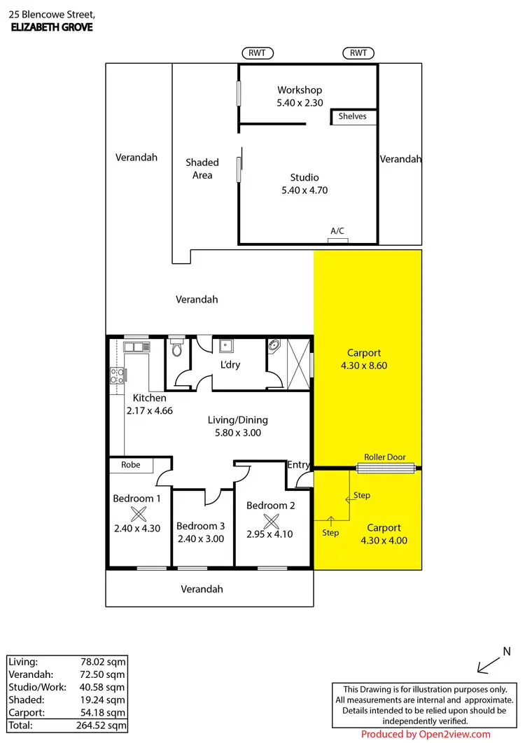 Floorplan of Homely house listing, 25 Blencowe Street, Elizabeth Grove SA 5112