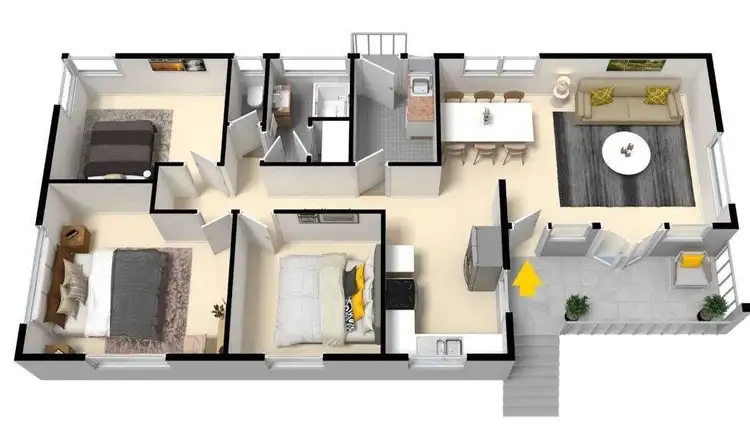 Floorplan of Homely house listing, 1 Centaurus Street, Inala QLD 4077