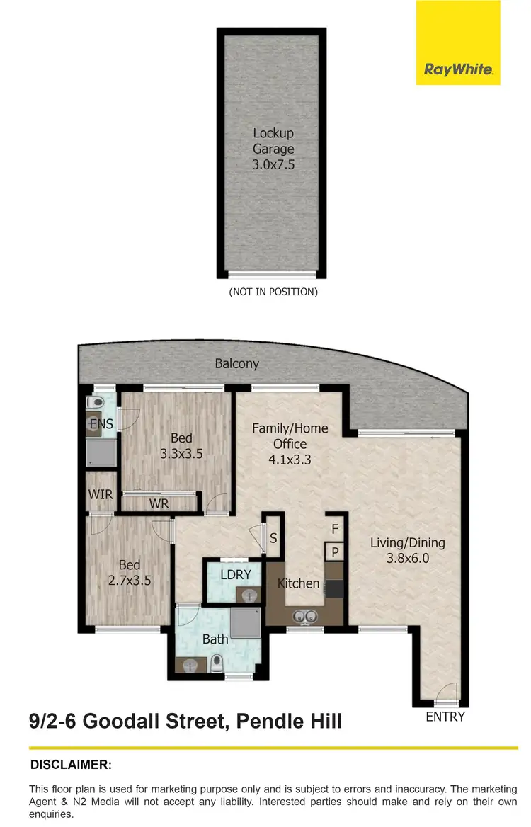 Floorplan of Homely unit listing, 9/2-6 Goodall Street, Pendle Hill NSW 2145