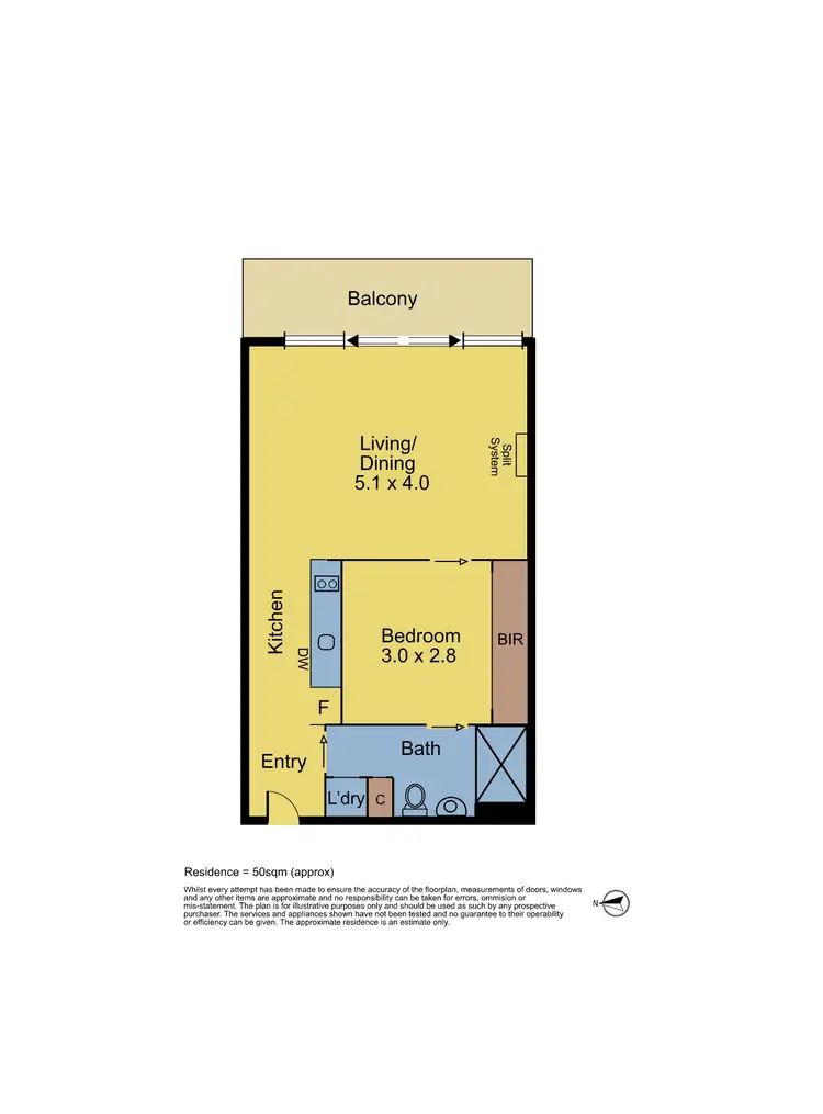 Floorplan of Homely apartment listing, 3/270 High Street, Windsor VIC 3181