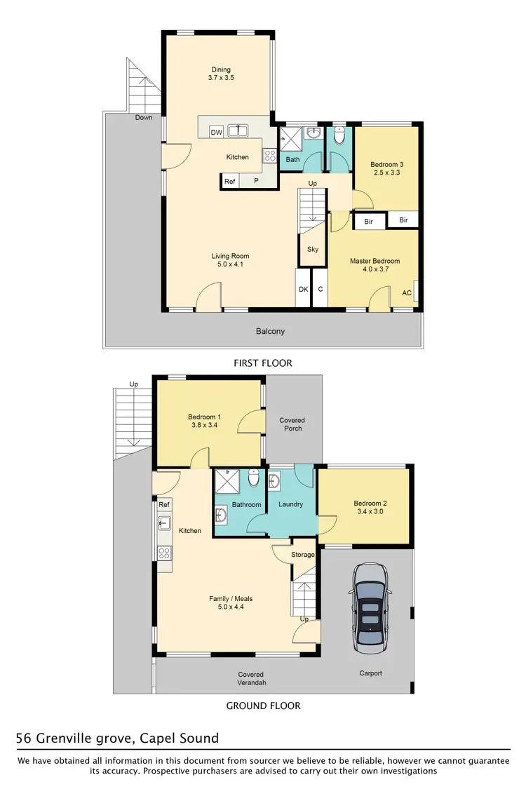 Floorplan of Homely house listing, 56 Grenville Grove, Capel Sound VIC 3940