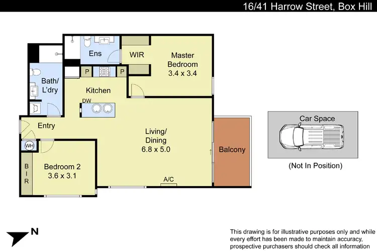 Floorplan of Homely apartment listing, 16/41 Harrow Street, Box Hill VIC 3128