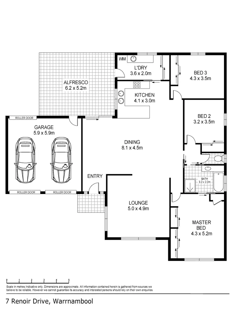 Floorplan of Homely house listing, 7 Renoir Drive, Warrnambool VIC 3280