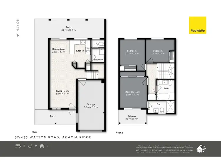 Floorplan of Homely townhouse listing, 37/433 Watson Road, Acacia Ridge QLD 4110