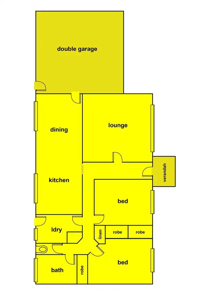 Floorplan of Homely unit listing, 3/208 Talbot Street South, Ballarat Central VIC 3350