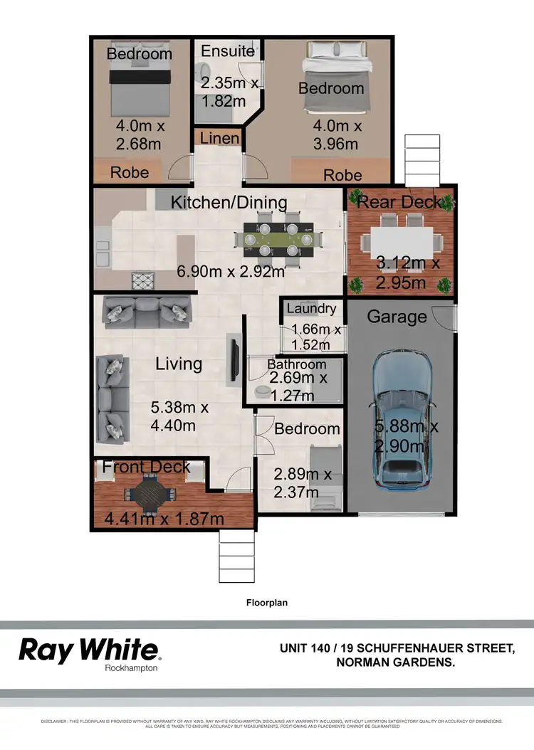 Floorplan of Homely retirement listing, 140/19 Schuffenhauer Street, Norman Gardens QLD 4701
