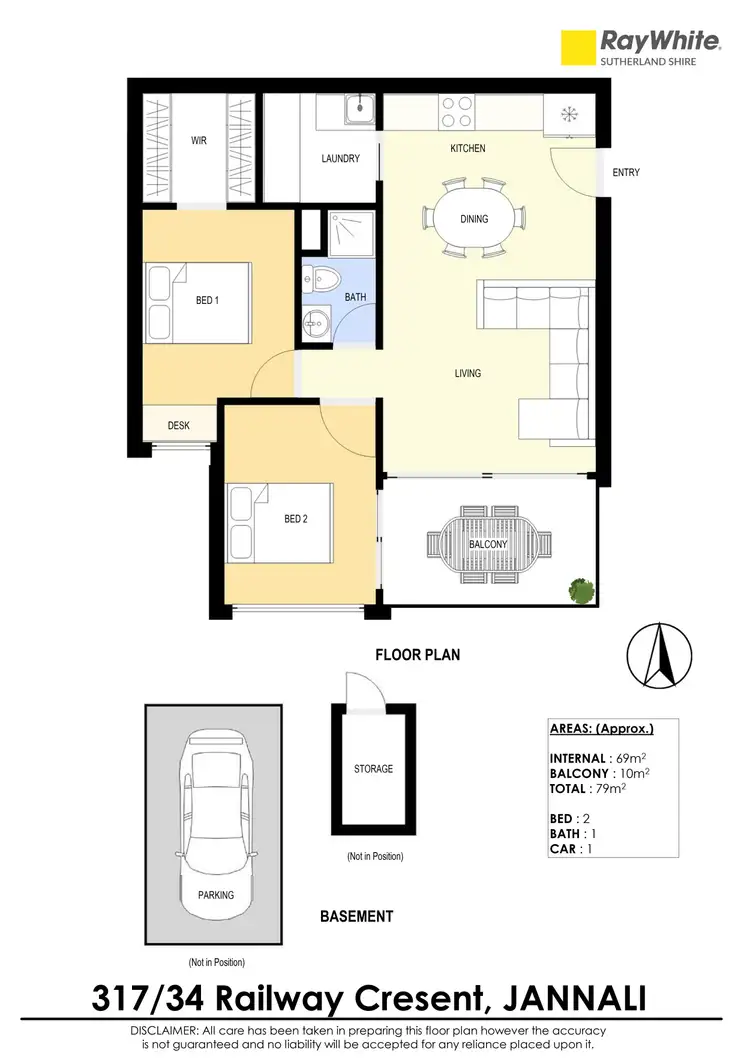 Floorplan of Homely unit listing, 317/34 Railway Crescent, Jannali NSW 2226