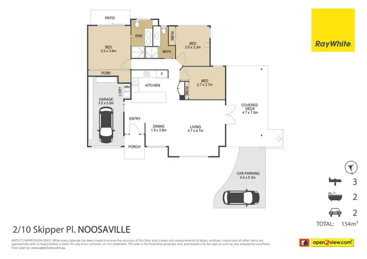 Floorplan of Homely unit listing, 2/10 Skipper Place, Noosaville QLD 4566