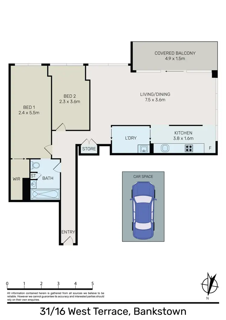 Floorplan of Homely unit listing, 31/16 West Terrace, Bankstown NSW 2200