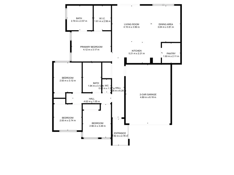 Floorplan of Homely house listing, 1 Mentor Street, Seymour VIC 3660