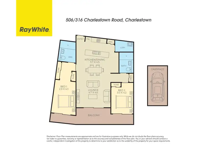 Floorplan of Homely apartment listing, 506/316 Charlestown Road, Charlestown NSW 2290