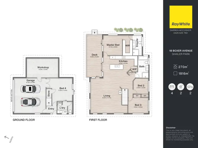 Floorplan of Homely house listing, 18-20 Boxer Avenue, Shailer Park QLD 4128
