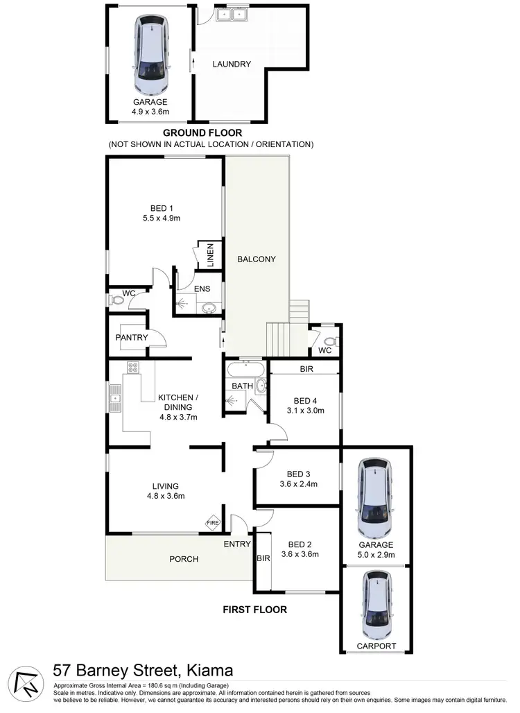 Floorplan of Homely house listing, 57 Barney Street, Kiama NSW 2533