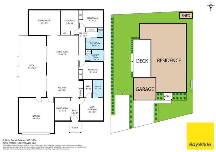 Floorplan of Homely house listing, 2 Wren Court, Echuca VIC 3564