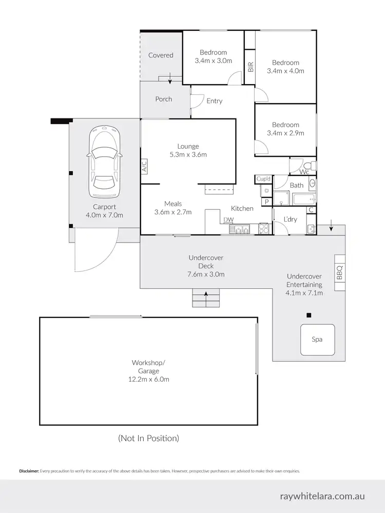 Floorplan of Homely house listing, 12 Sheeran Crescent, Lara VIC 3212