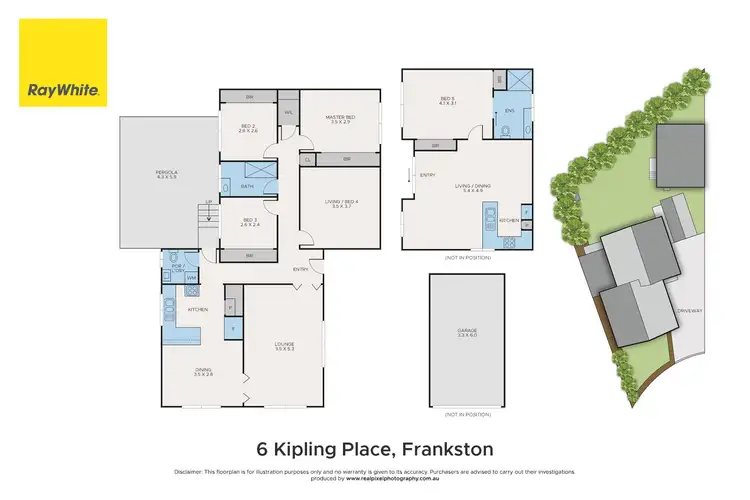 Floorplan of Homely house listing, 6 Kipling Place, Frankston VIC 3199