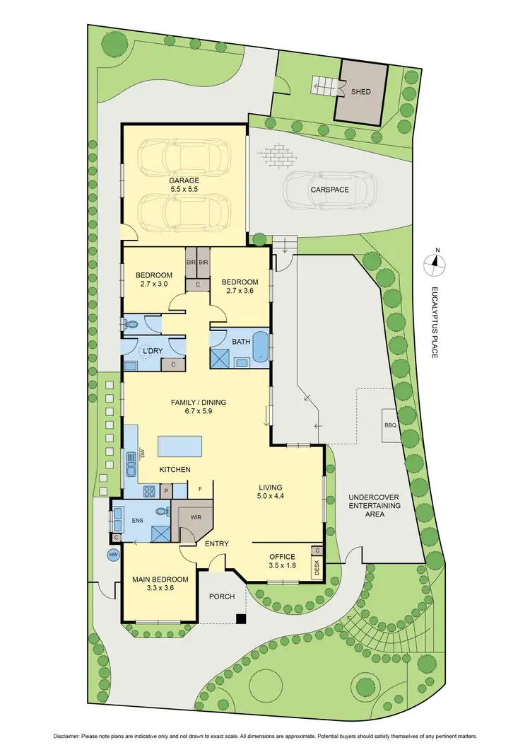 Floorplan of Homely house listing, 2 Mia Place, Meadow Heights VIC 3048