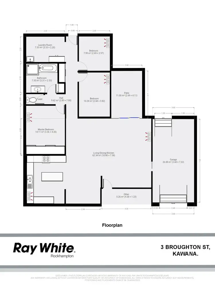 Floorplan of Homely house listing, 3 Broughton Street, Kawana QLD 4701
