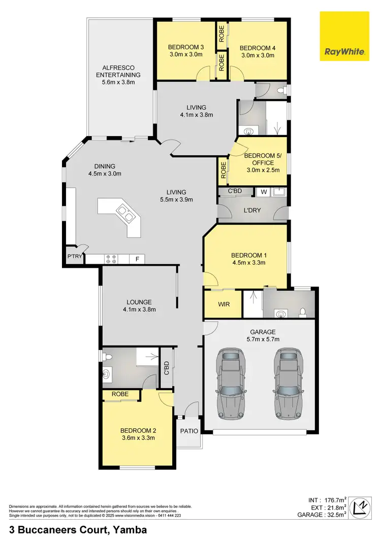Floorplan of Homely house listing, 3 Buccaneers Court, Yamba NSW 2464