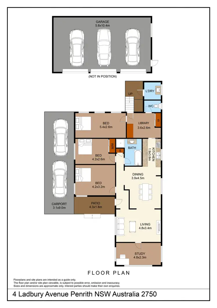 Floorplan of Homely house listing, 4 Ladbury Avenue, Penrith NSW 2750