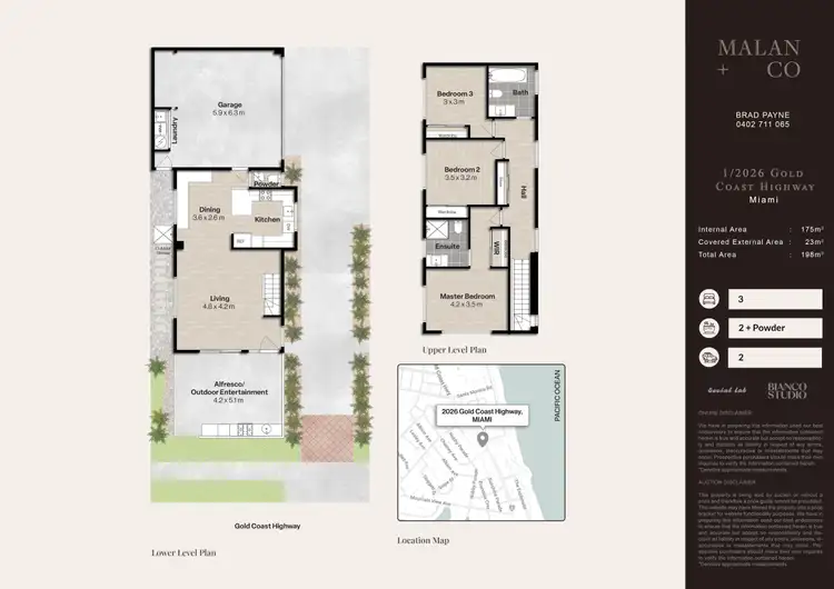 Floorplan of Homely townhouse listing, 1/2026 Gold Coast Highway, Miami QLD 4220