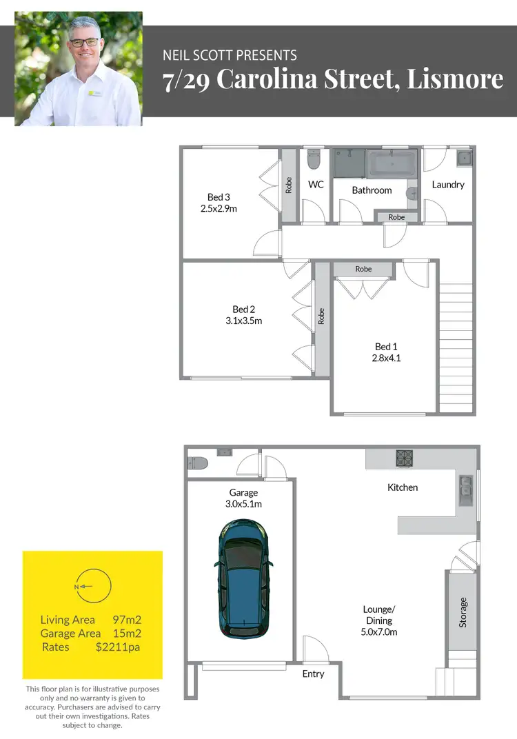 Floorplan of Homely house listing, 7/29 Carolina Street, Lismore NSW 2480
