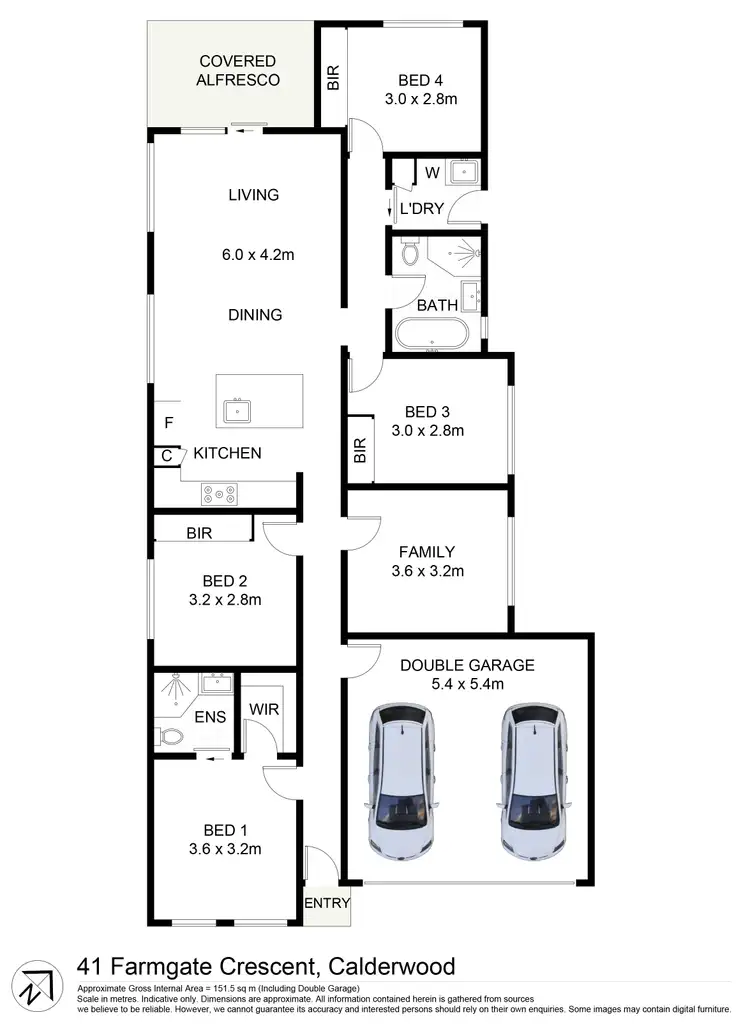 Floorplan of Homely house listing, 41 Farmgate Crescent, Calderwood NSW 2527