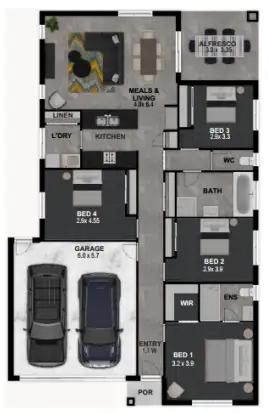 Floorplan of Homely house listing, 18 Salsa Street, Ripley QLD 4306